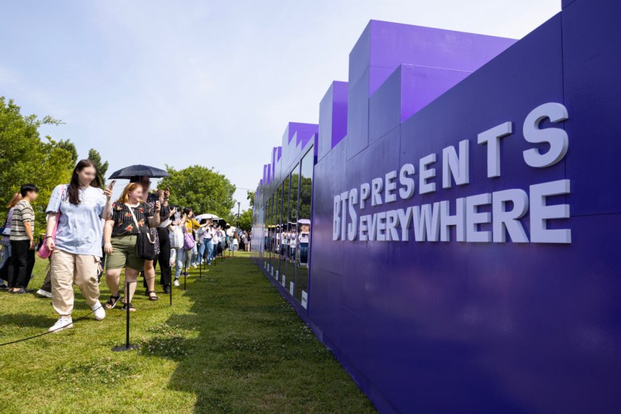 Yeouido Covered In Purple With Bts Festivities Asia News Networkasia