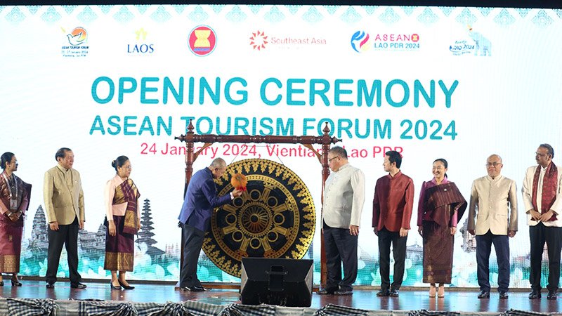 Asean Tourism Forum 2024 Officially Opens In Vientiane Asia News