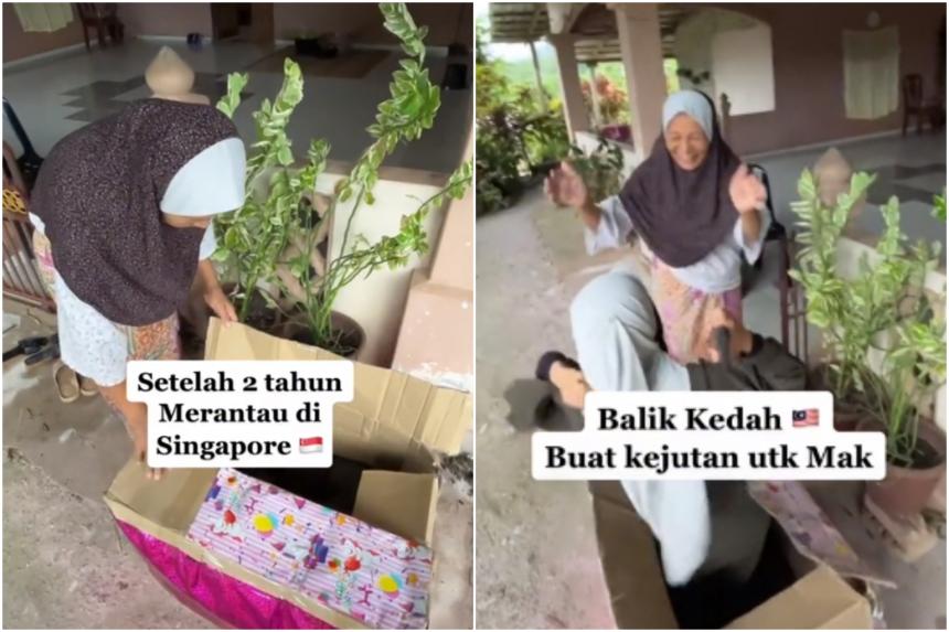 Why did you come in a box?: Woman in Kedah receives surprise Hari Raya ...
