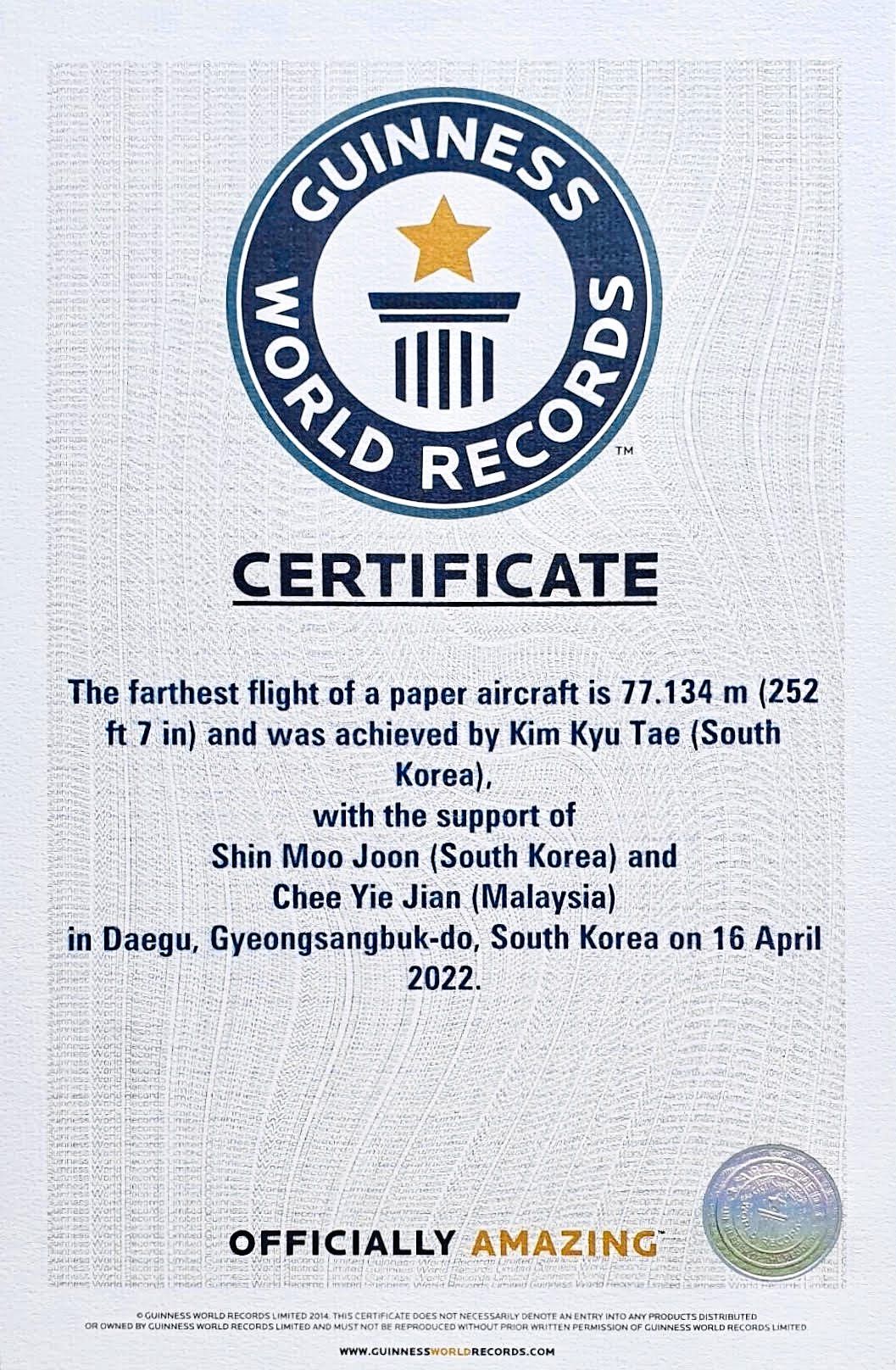 Malaysian-born aviation engineer's paper plane breaks Guinness World ...