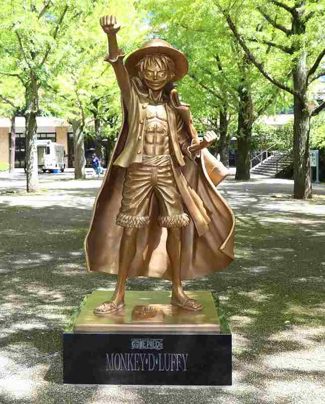 One Piece' statues serve as symbol of Kumamoto Pref. quake recovery - Asia  News NetworkAsia News Network