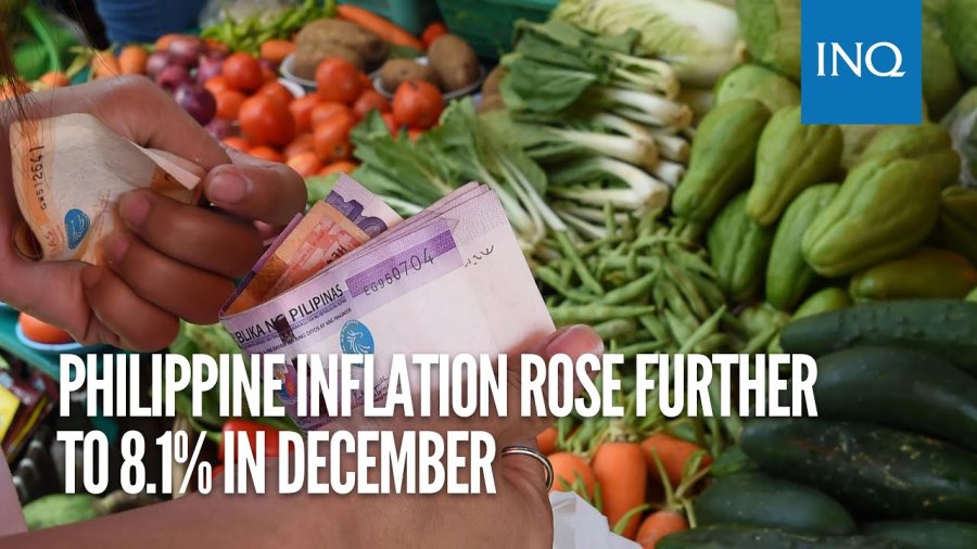 Philippine inflation rose further to 8.1 in December Asia News