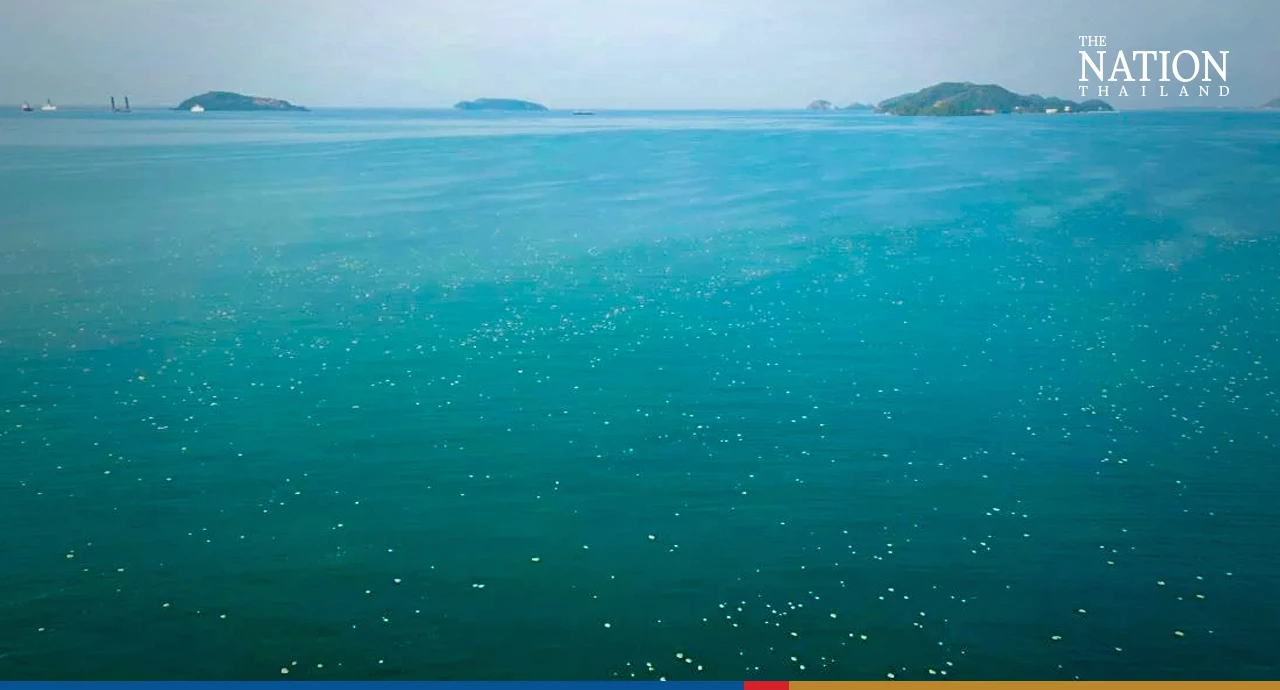 Onlookers dazzled by floating sands on sea off Sattahip