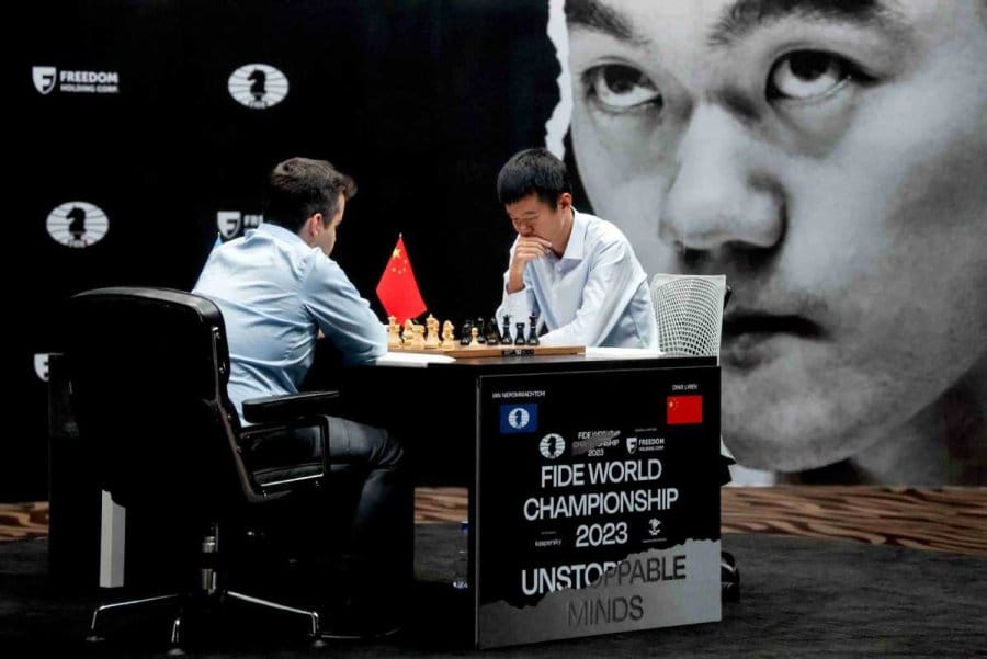 Ding edges tiebreak to become first Chinese male crowned world chess  champion