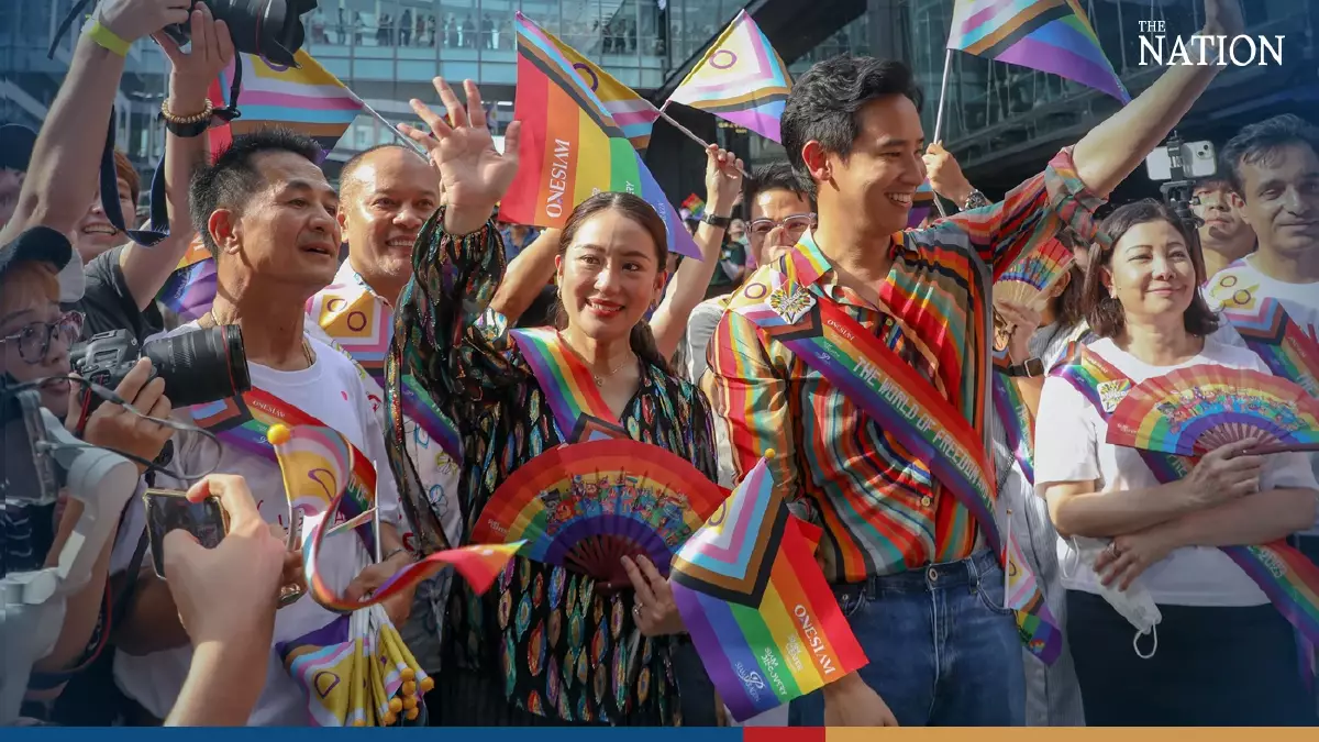 Pita, Paetongtarn lead Thailand into ‘rainbow era’ at Bangkok Pride