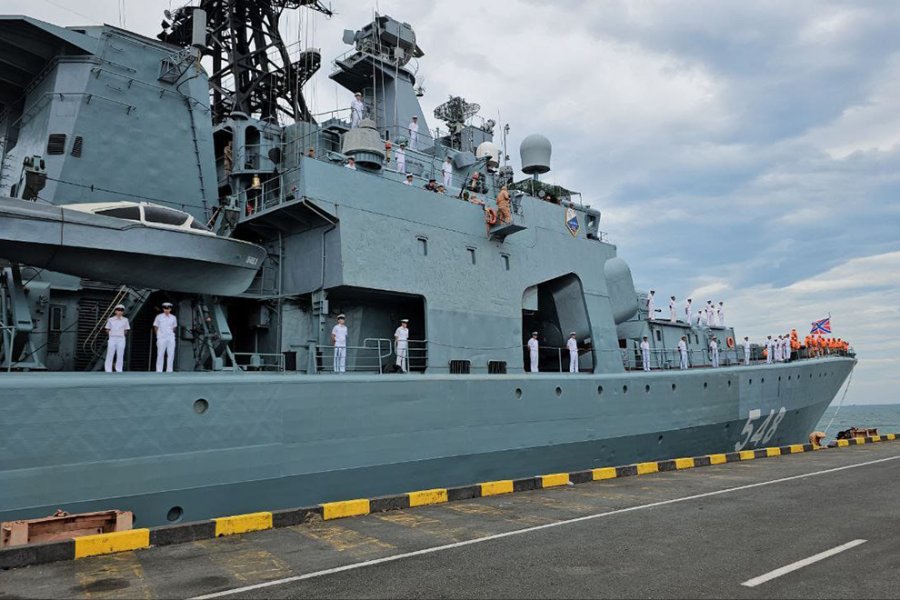 Russian warship in Preah Sihanouk for official visit, as cruise ...