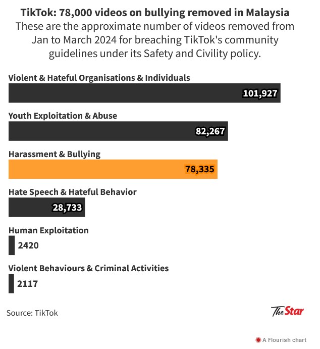 Hundreds of TikTok videos on bullying removed daily in Malaysia