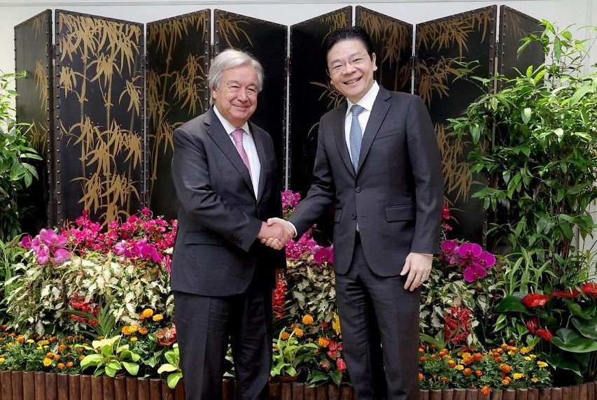 Singapore supports UN, multilateralism: President Tharman, PM Wong at UN Sec Gen Guterres visit