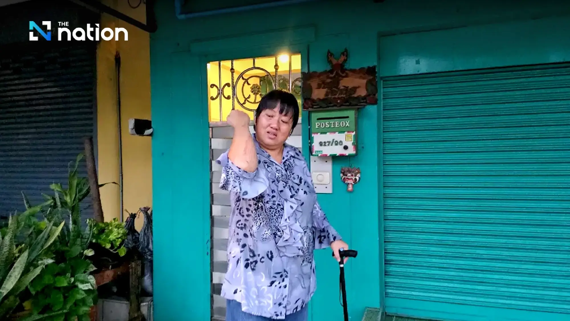 Thai woman survives terrifying fall down manhole