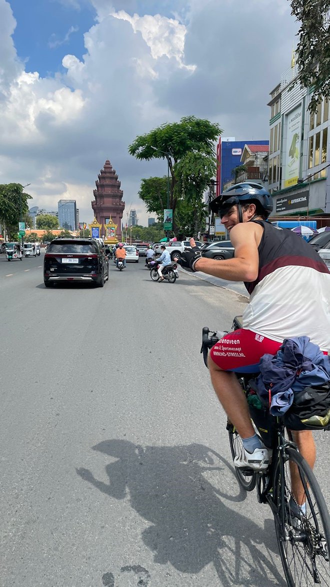 From Europe to Southeast Asia: UK cyclist raises funds for disaster victims