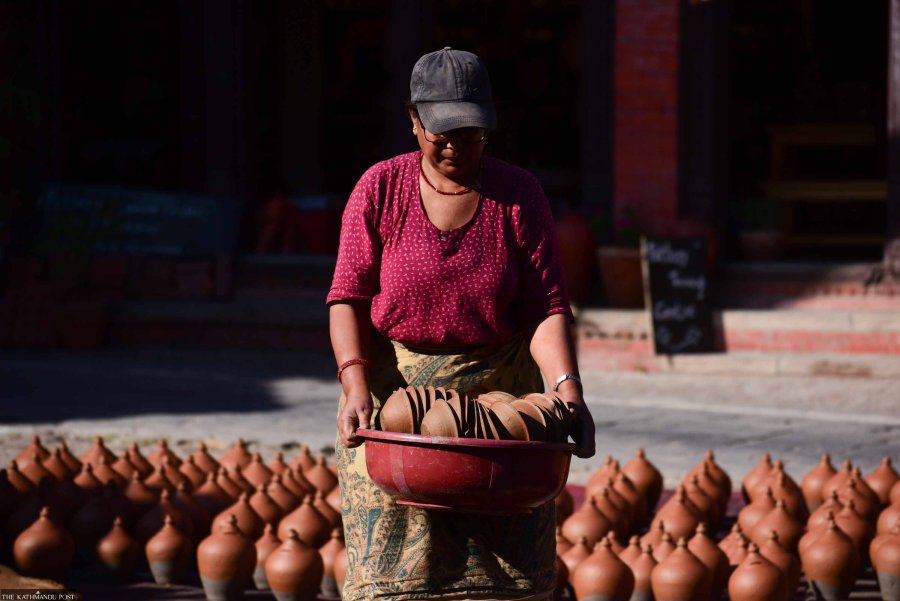 Potters of Nepal’s Bhaktapur busy in Tihar preparation