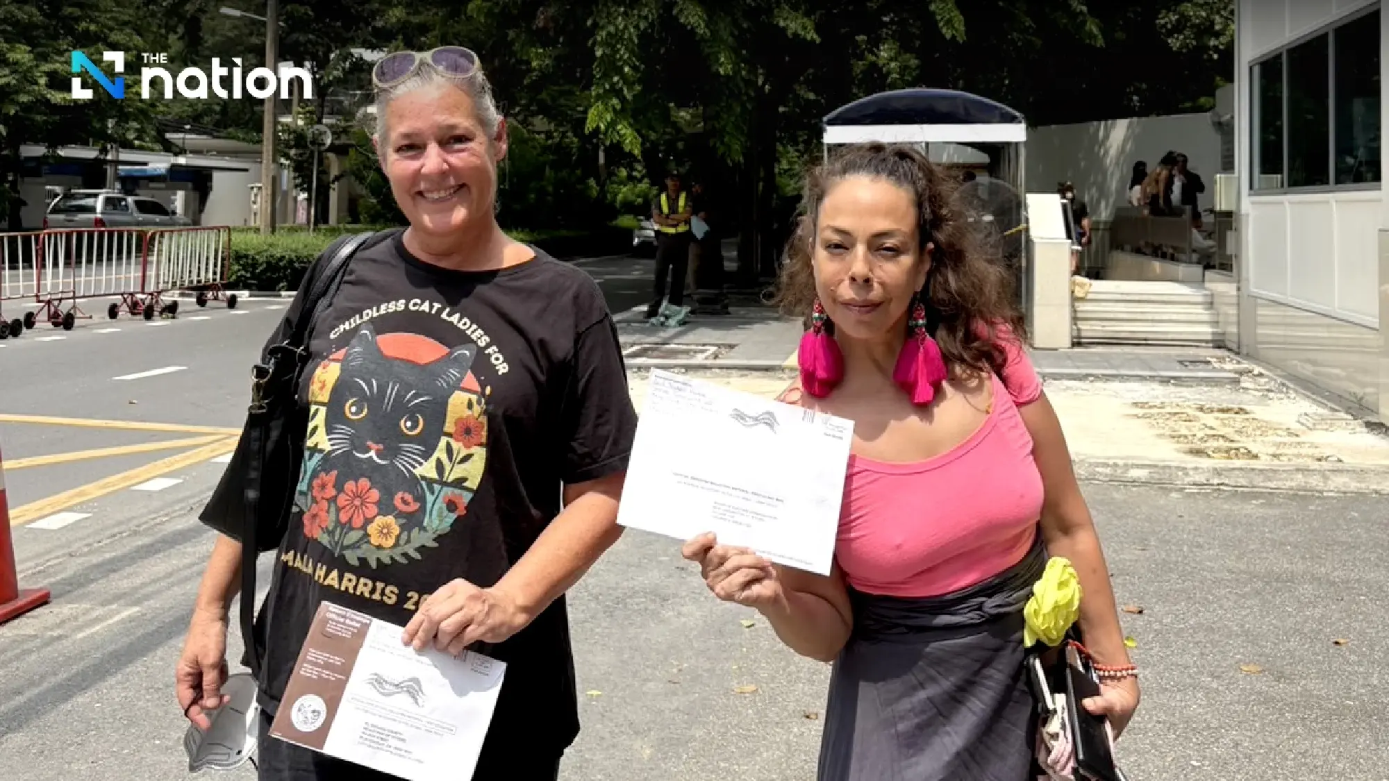 American voters in Thailand cast presidential election ballots at embassy