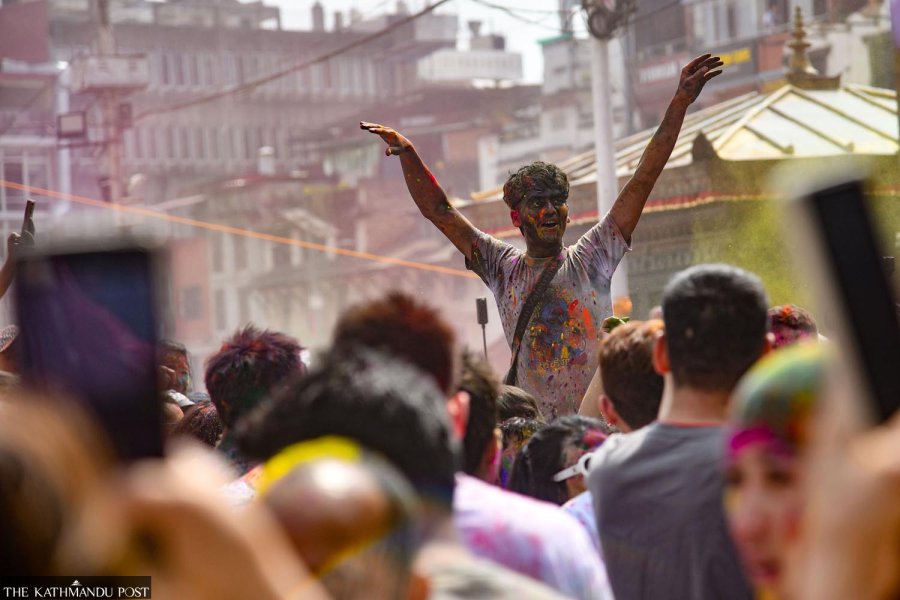 Nepal’s Holi celebrations in pictures