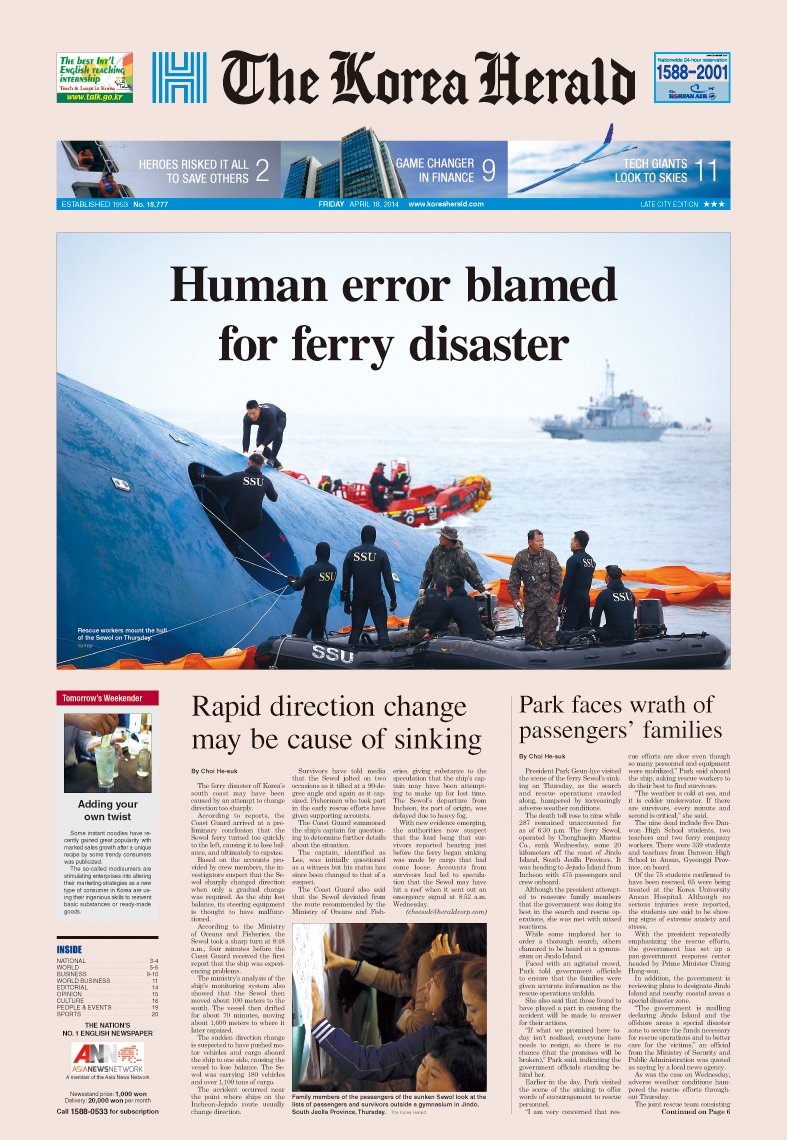 2014 Sewol ferry disaster in South Korea left scars that never healed