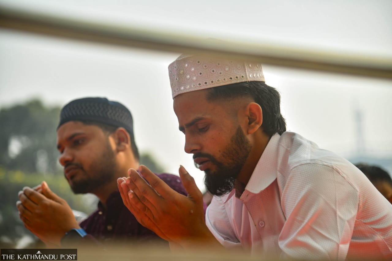 Devotees gathered at mosques and Eidgahs early in the morning, performing communal prayers and exchanging greetings. PHOTOS: THE KATHMANDU POST