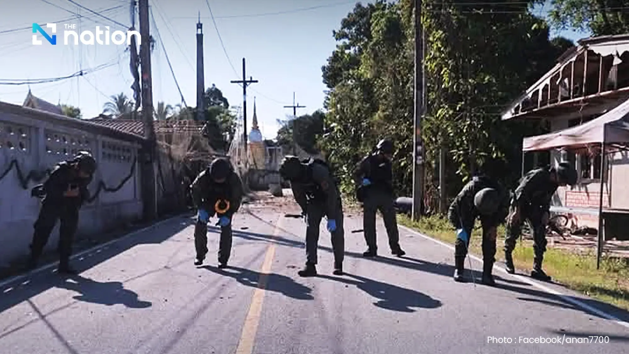 Bomb blast injures four rangers outside temple in southern Thailand