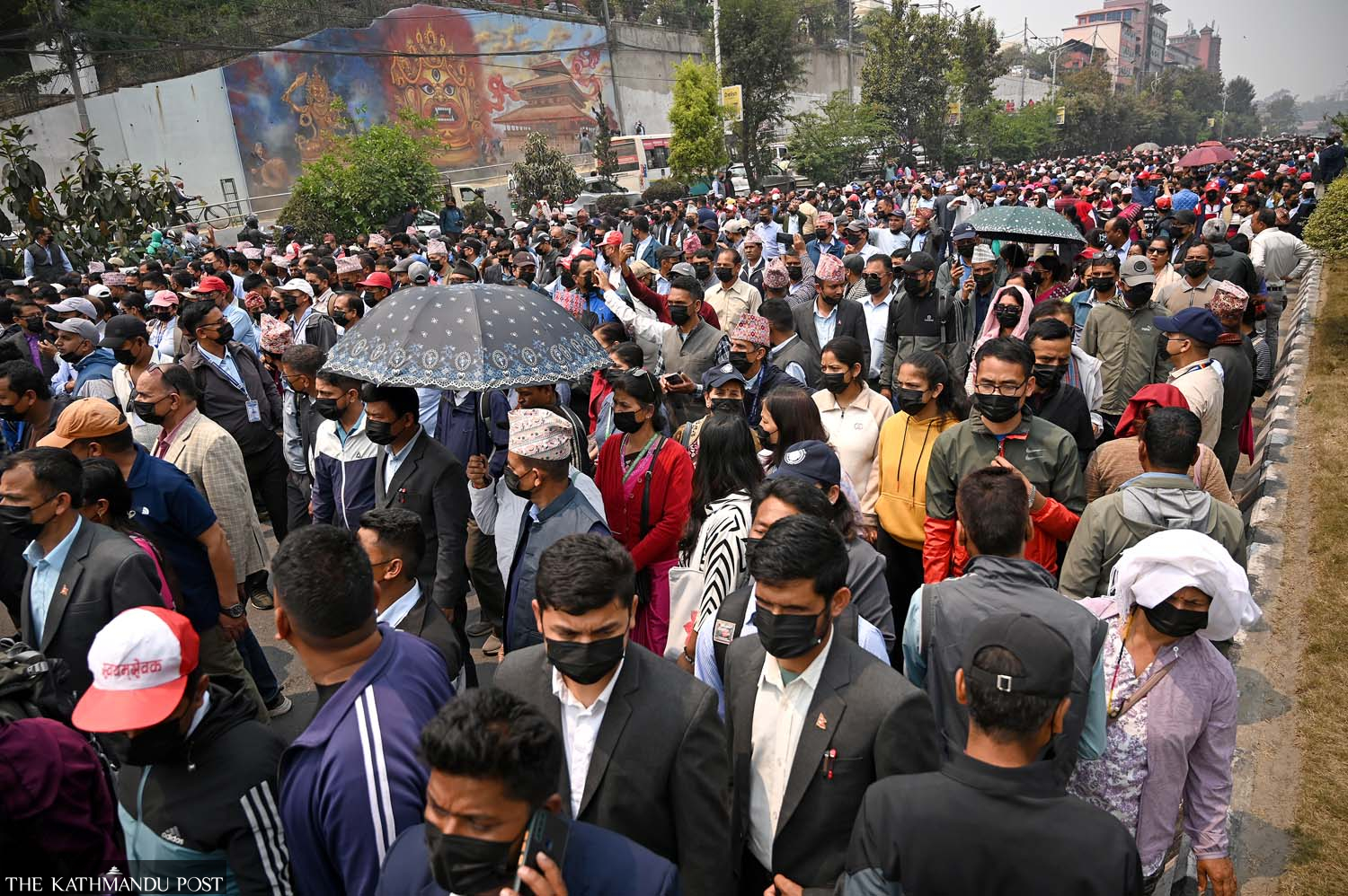 Teachers continue protest in Kathmandu demanding School Education Act