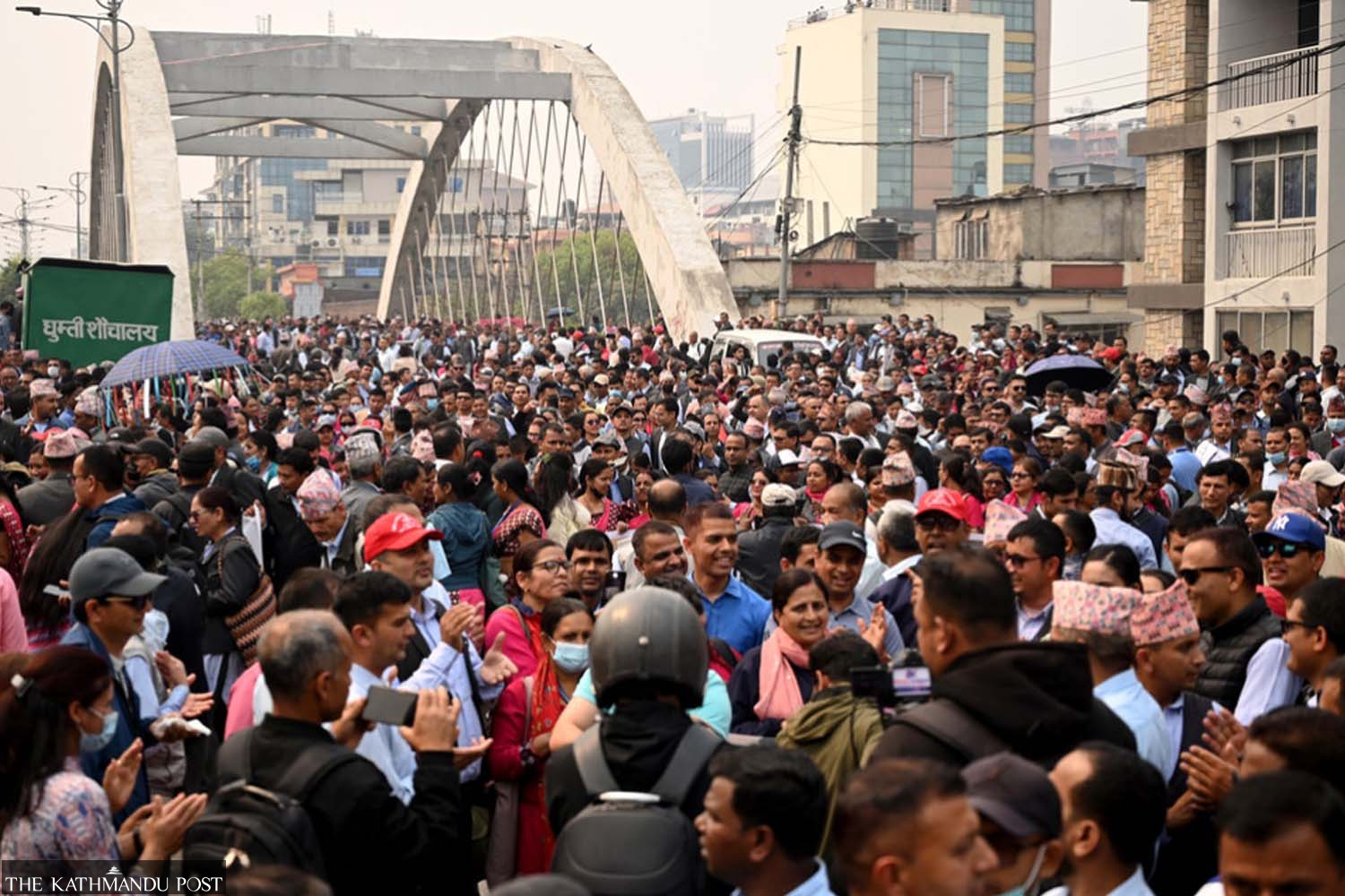 Teachers across Nepal stage mass protest in Kathmandu for Education Bill