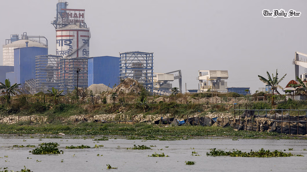 Confluence of two rivers in Bangladesh under siege from cement company