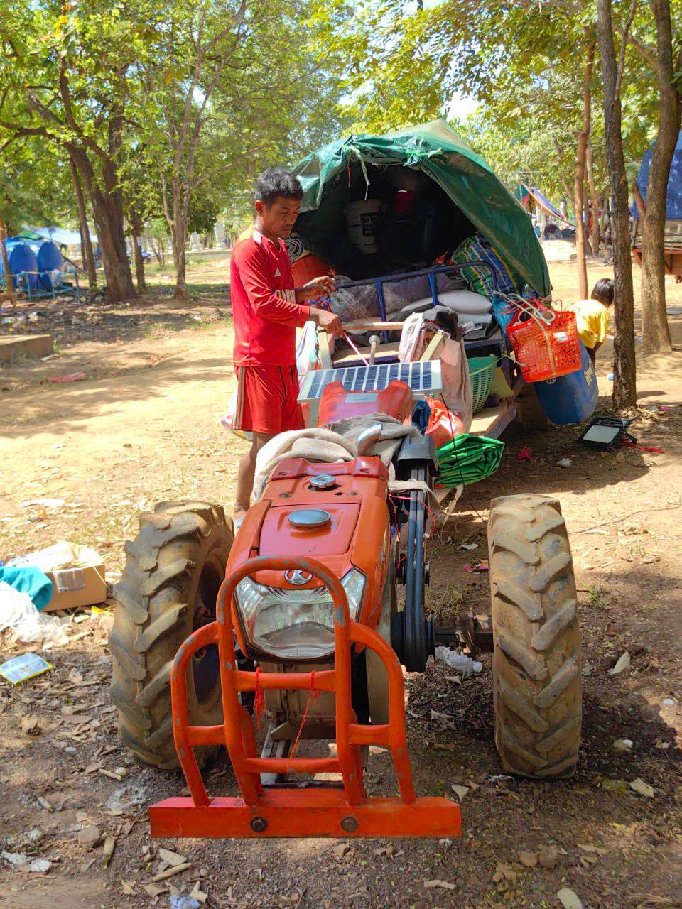 Following conflict with Thailand, 35,000 displaced Cambodians remain in sanctuaries