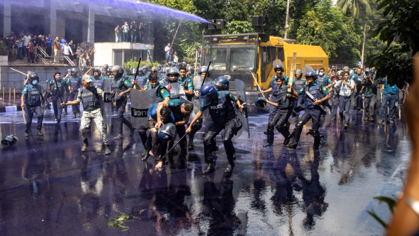 Debunking AI claim: Bangladeshi police restrains protesting student, claims photo is AI generated
