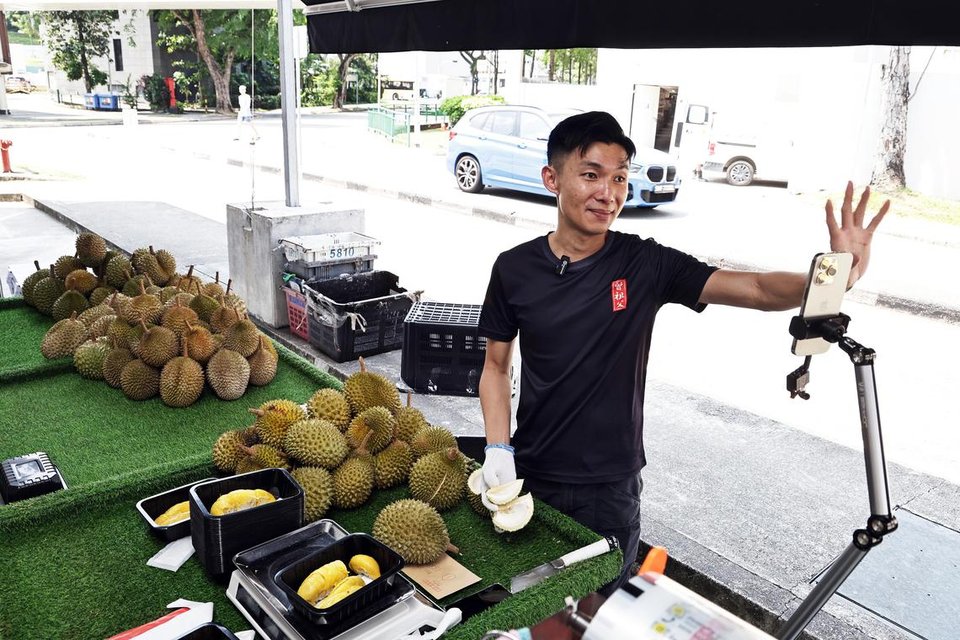 Six-figure sales each durian season: Why Singapore’s durian sellers are now live selling on TikTok