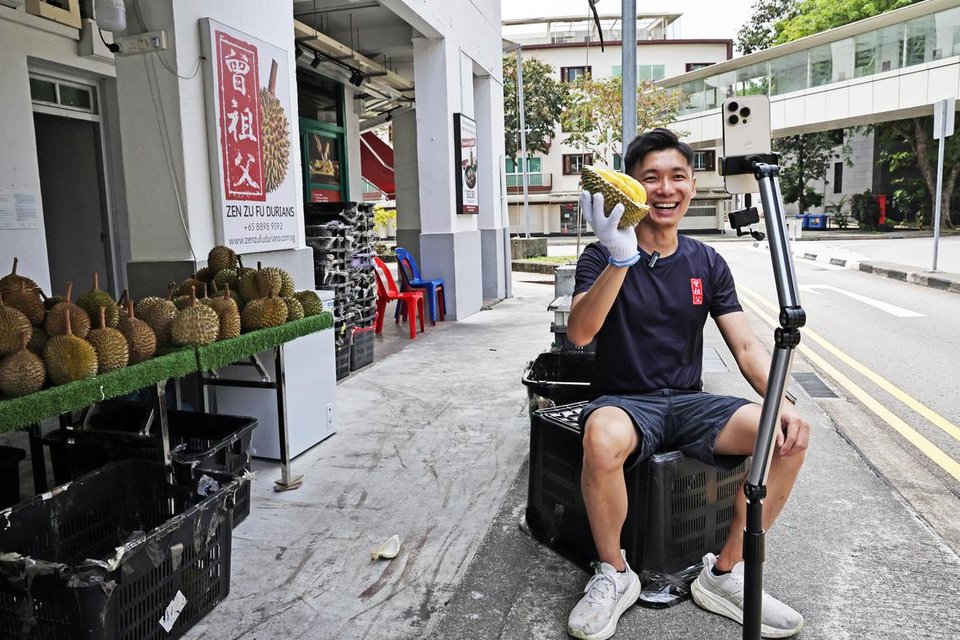 Six-figure sales each durian season: Why Singapore’s durian sellers are now live selling on TikTok