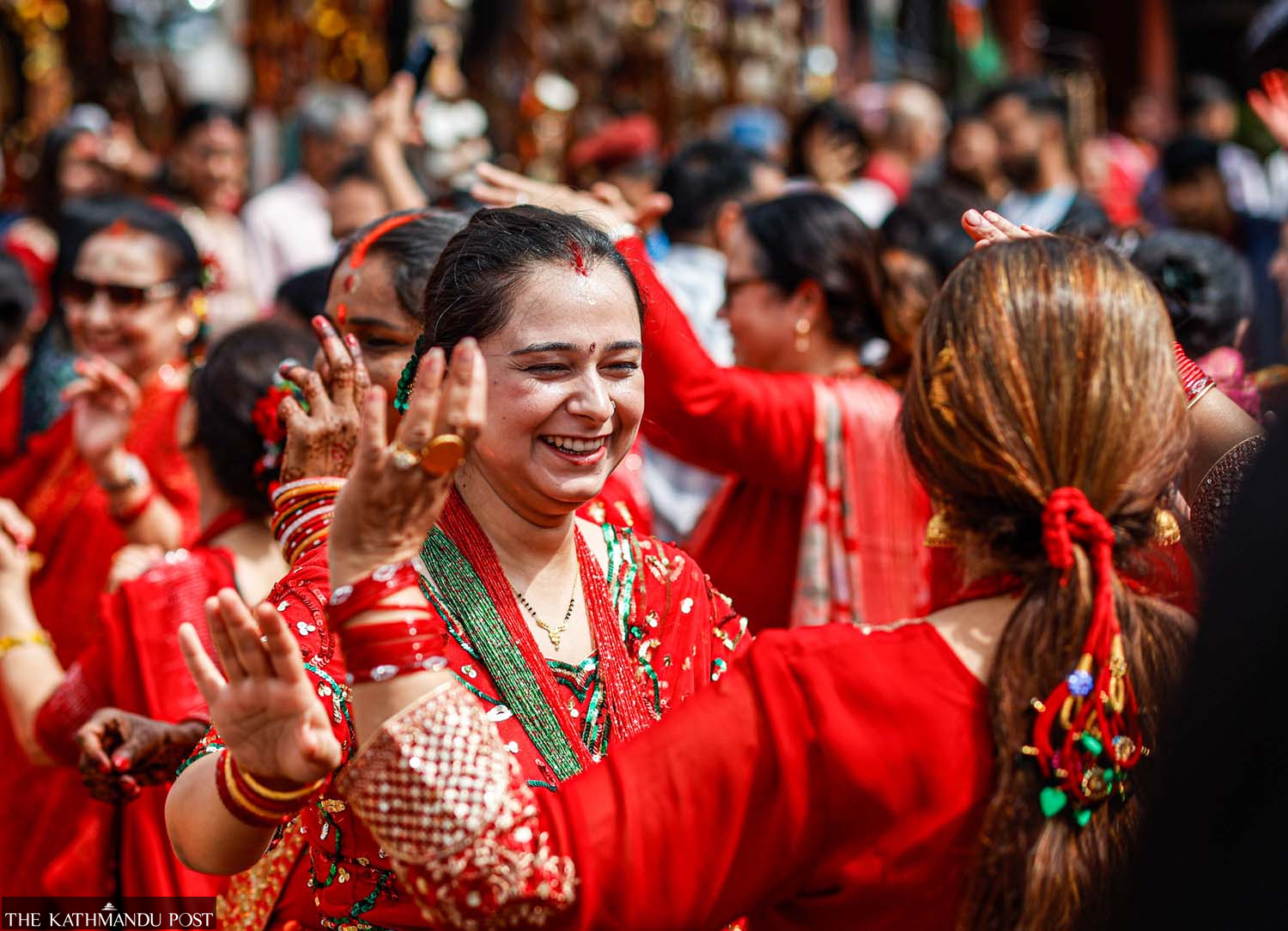 Nepal’s Hindu women throng Pashupatinath temple to celebrate Haritalika Teej