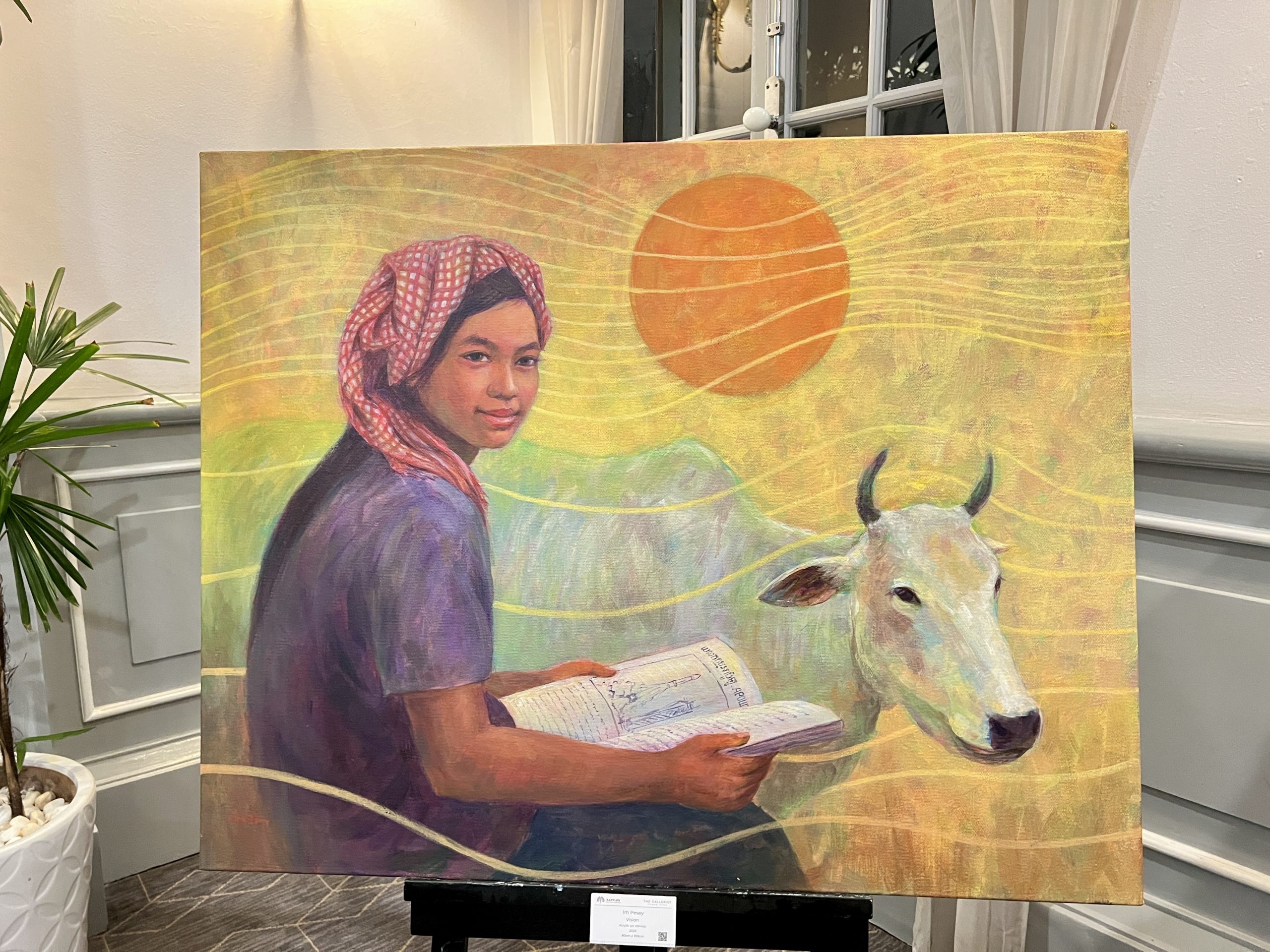A journey with Im Pesey: Cambodian artist's memoir etched in canvas