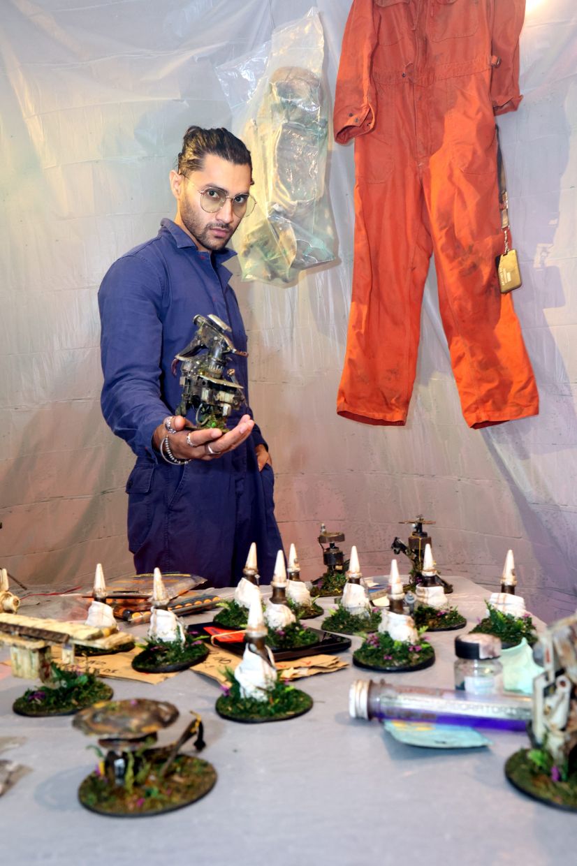 Malaysian artist and filmmaker turns art gallery into recycled robot apocalypse