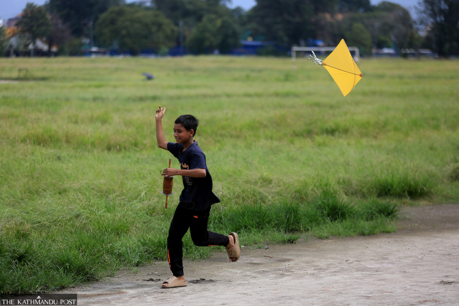 Festive spirit takes over Nepal: Children soar high on bamboo swings, travellers leave for hometowns