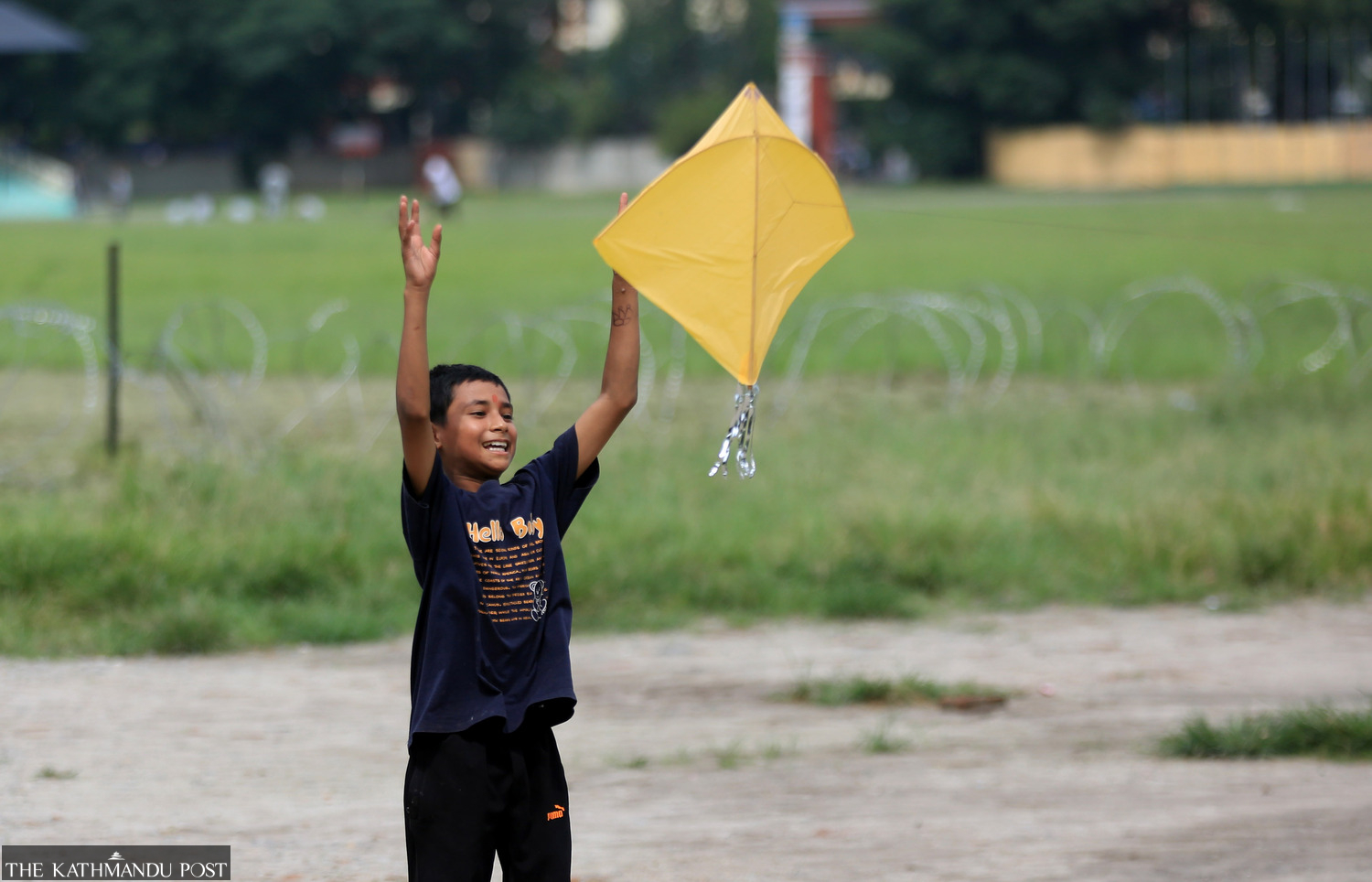 Festive spirit takes over Nepal: Children soar high on bamboo swings, travellers leave for hometowns