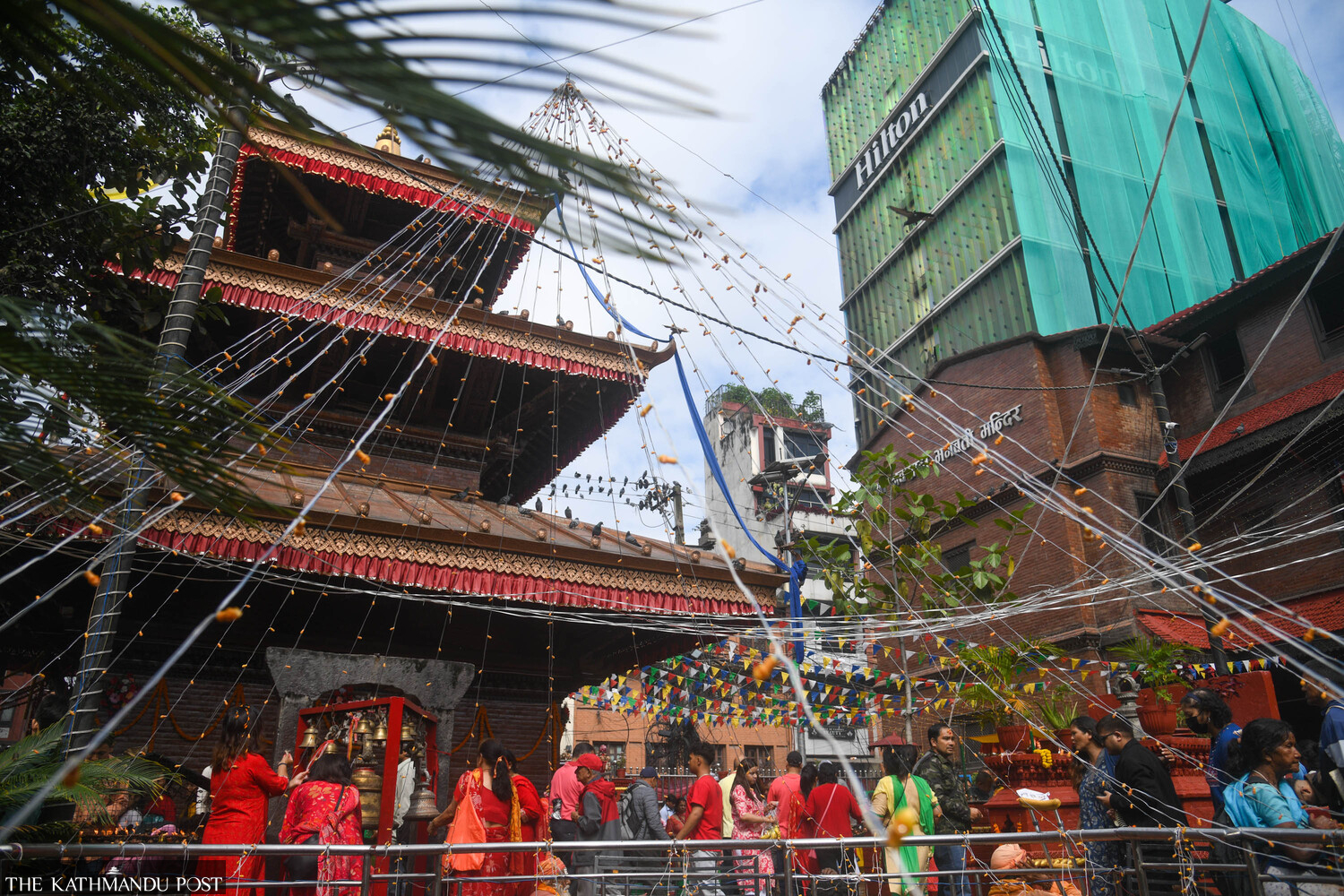 Festive spirit takes over Nepal: Children soar high on bamboo swings, travellers leave for hometowns