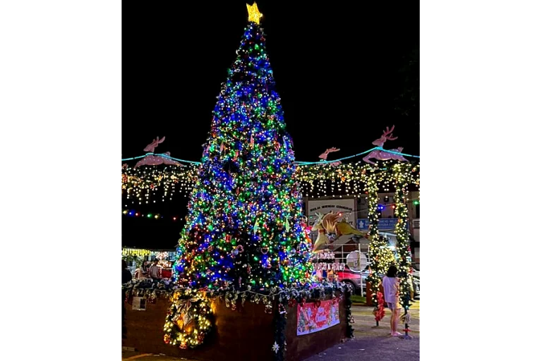 Portuguese settlement in Malaysia’s Melaka glows with vibrant Christmas spirit