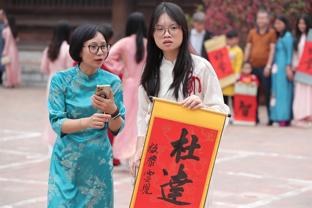Calligraphy tradition affirms respect for knowledge in modern Vietnam