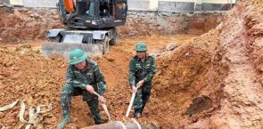 Wartime bomb found in primary school in central Vietnam, safely disposed