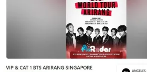 BTS Singapore concert tickets offered for resale at up to 23 times the original price
