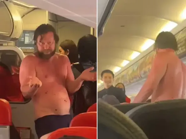 Drunk passenger strips on AirAsia flight from Vietnam to Bangkok, barges past others after landing