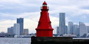 Yokohama Lighthouse safely guiding ships for 130 Years