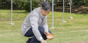 Japanese Emperor sows rice at Imperial Palace in annual tradition