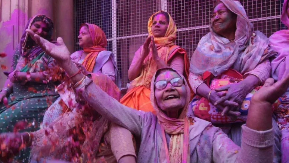 Widows in India’s Vrindavan defy age-old traditions, celebrate Holi in historic temple