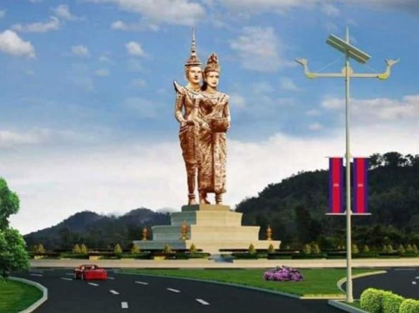 Cambodia’s largest copper statue erected in coastal Preah Sihanouk