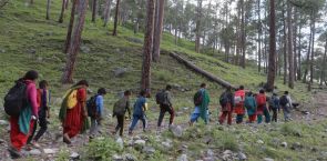 In remote Mugu, children walk four hours to school